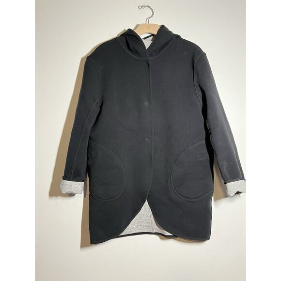 Lululemon EUC Black/Gray Reversible Urban Horizons Hooded Jacket L - Picture 5 of 15